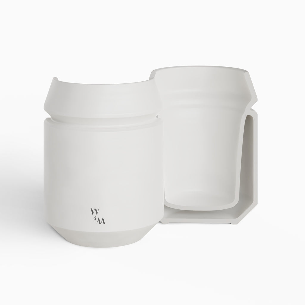 Ceramic Double Walled Mug by Wolf & Miu Design Product Handcrafted in Barcelona