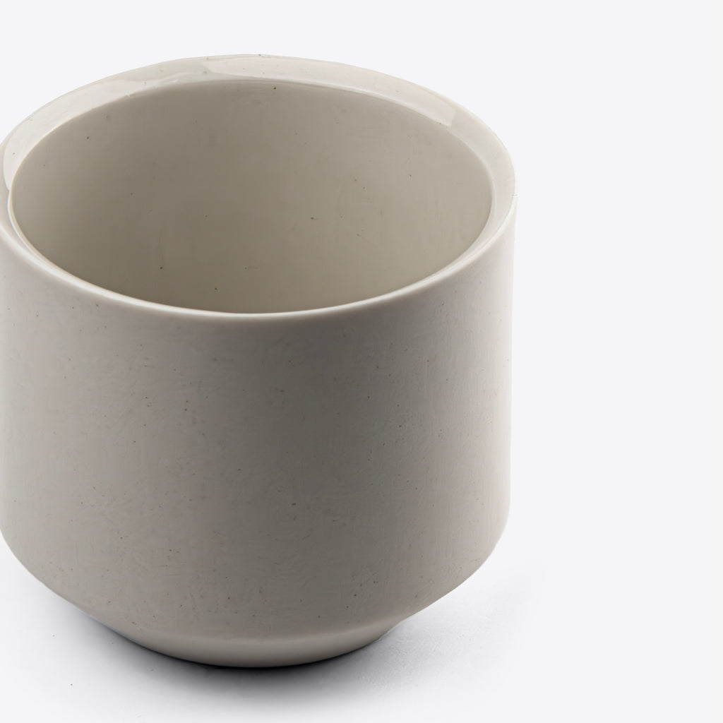 White Porcelain Coffee & Tea Cup by Wolf Miu