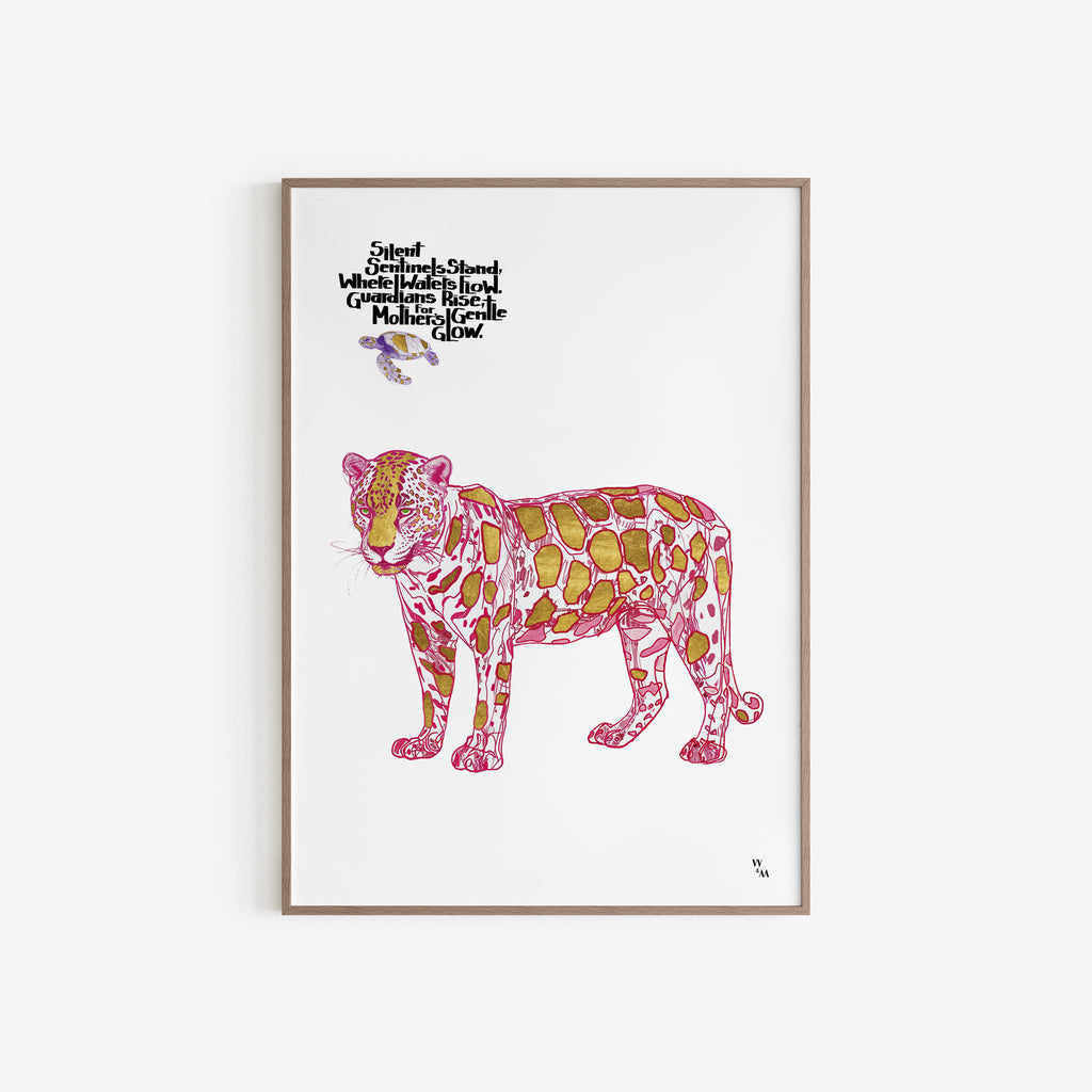 Art Prints Illustration Jaguar by Wolf Miu