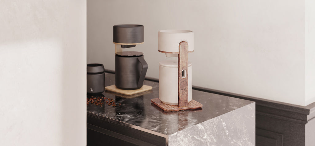 Quindio Pour Over Coffee Maker by Wolf & Miu Quindio Vespre & Alba for Specialty coffee rituals Design Product Handcrafted in Barcelona